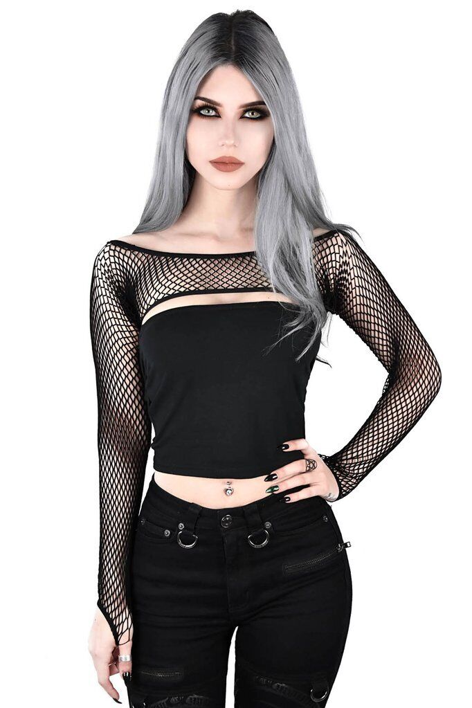 Killstar Bolero Bite Me Fishnet