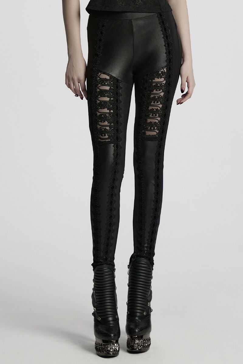 Punk Rave Leggings Selene Noir