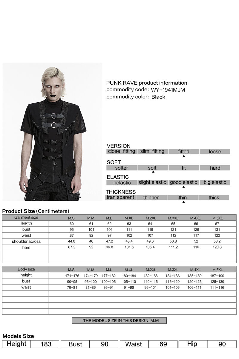 Punk Rave Weste Crawling