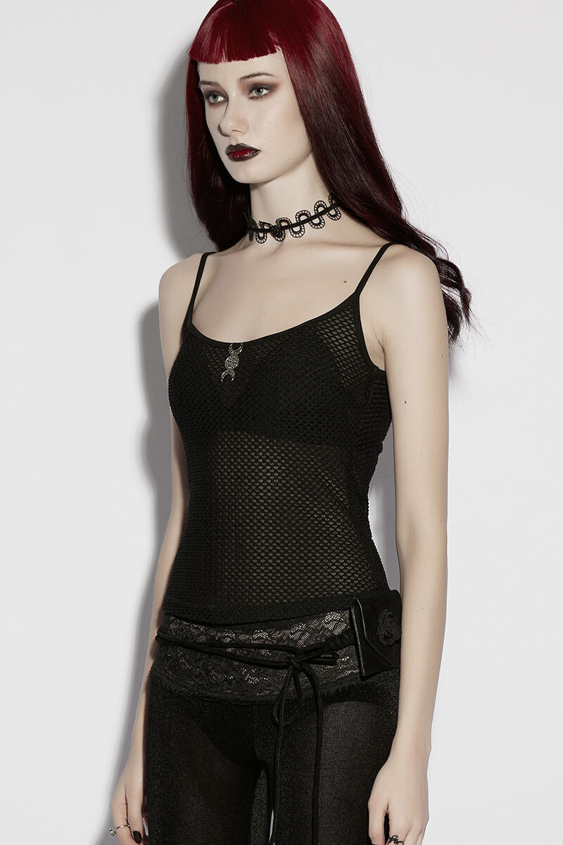 Punk Rave Top Celene Mesh Moon