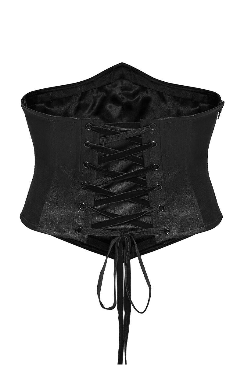 Punk Rave Korsage Noir Eclipse