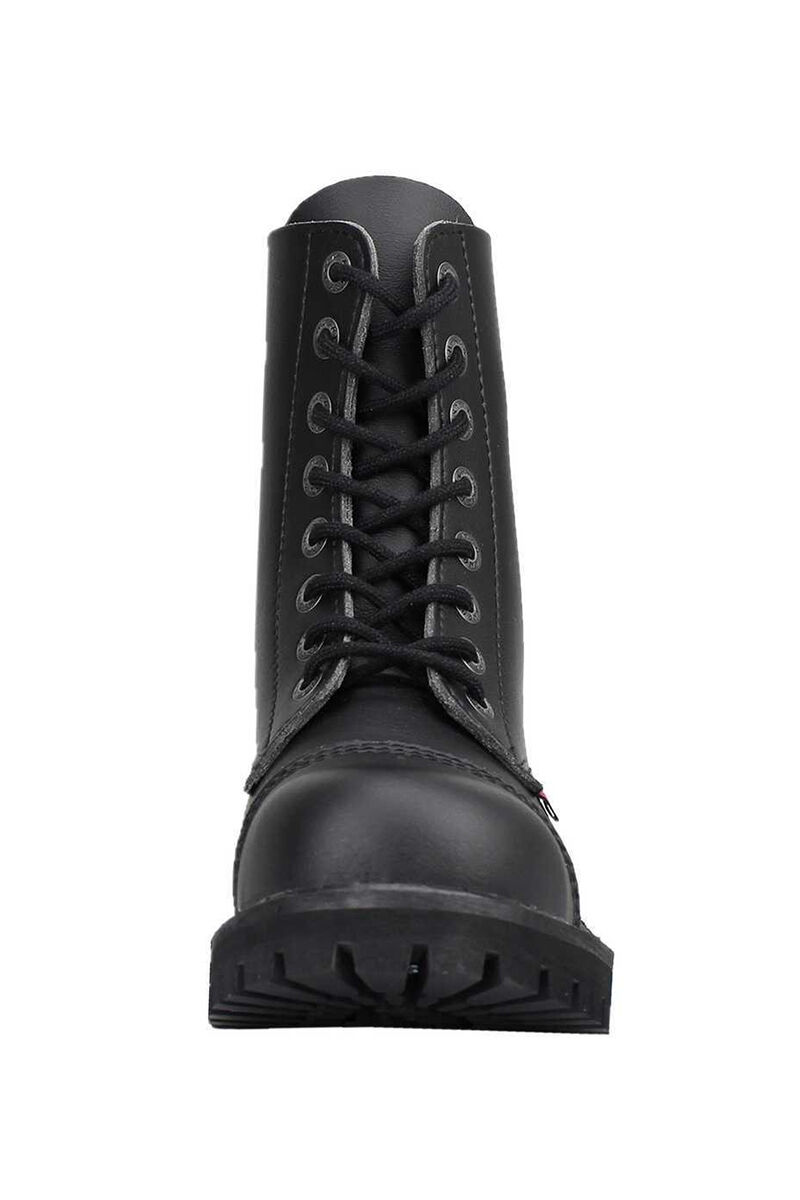 Angry Itch 8 Loch Stiefel Vegan Schwarz