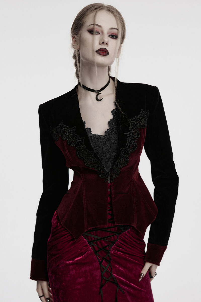 Punk Rave Jacke Red Moonlight