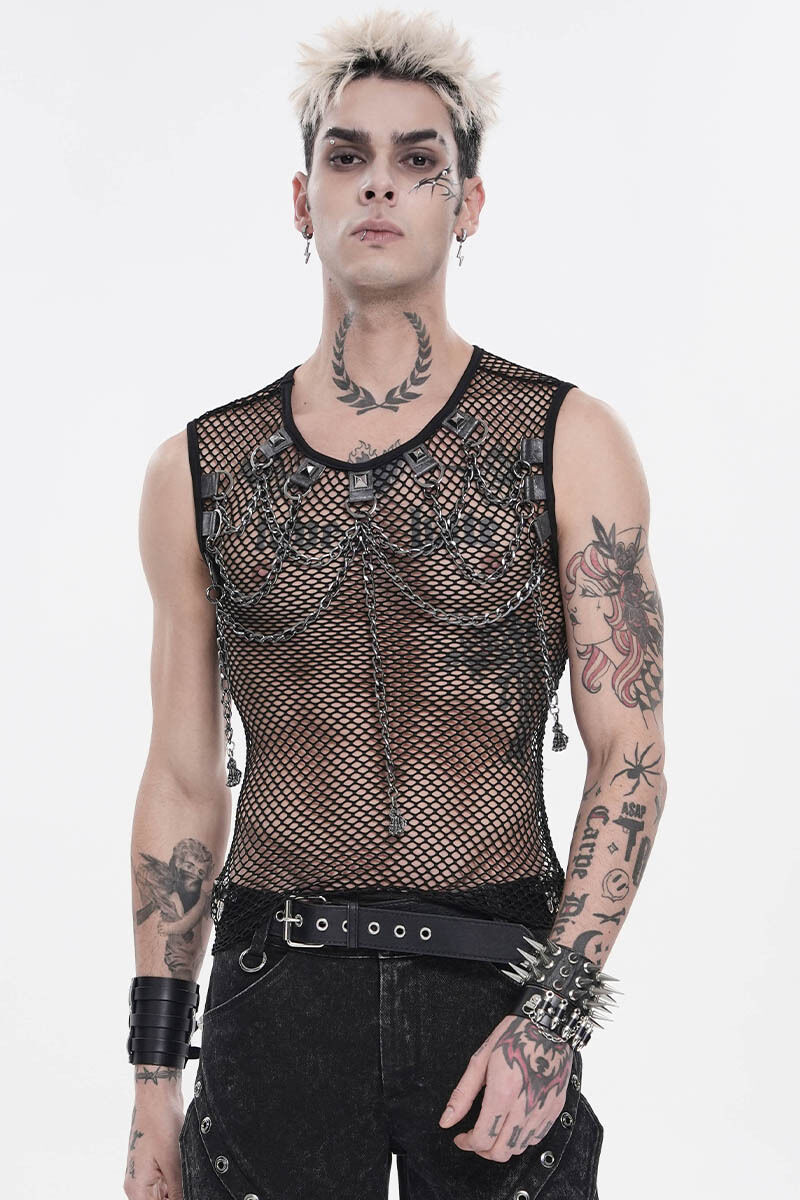 Devil Fashion Top Wild Chain
