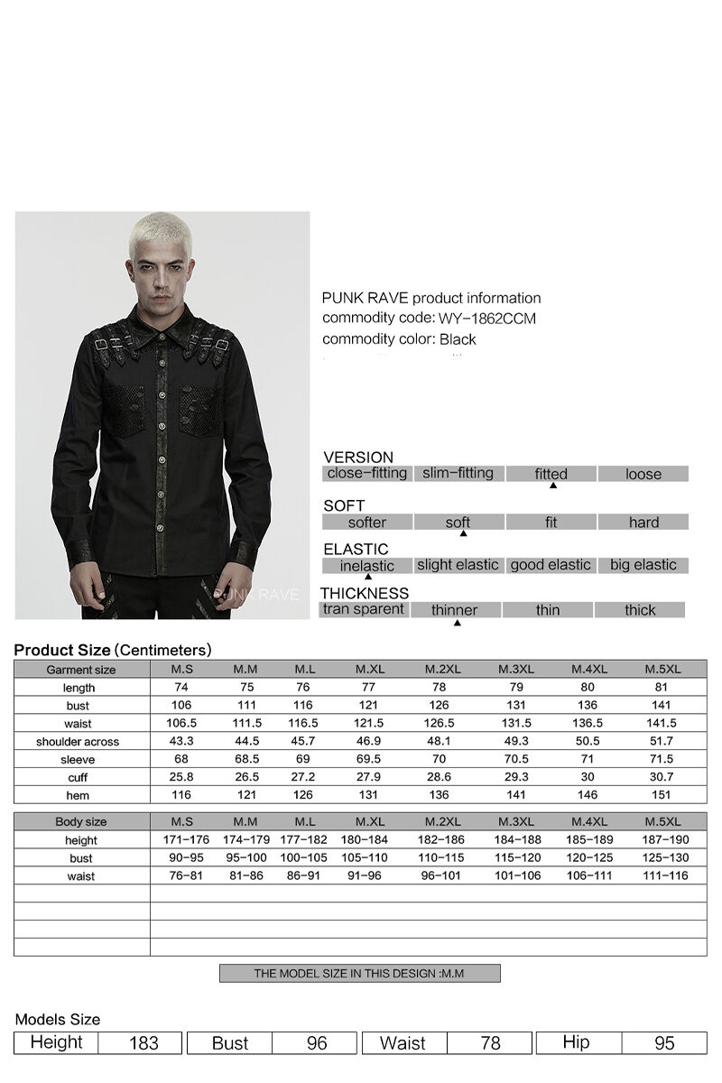 Punk Rave Hemd Cassius
