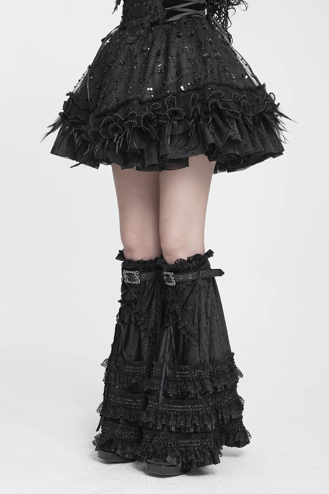 Devil Fashion Beinstulpen Victorian Rhapsody