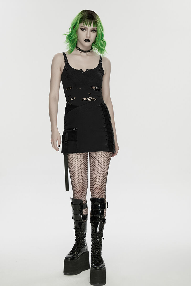 Punk Rave Rock Black Grid