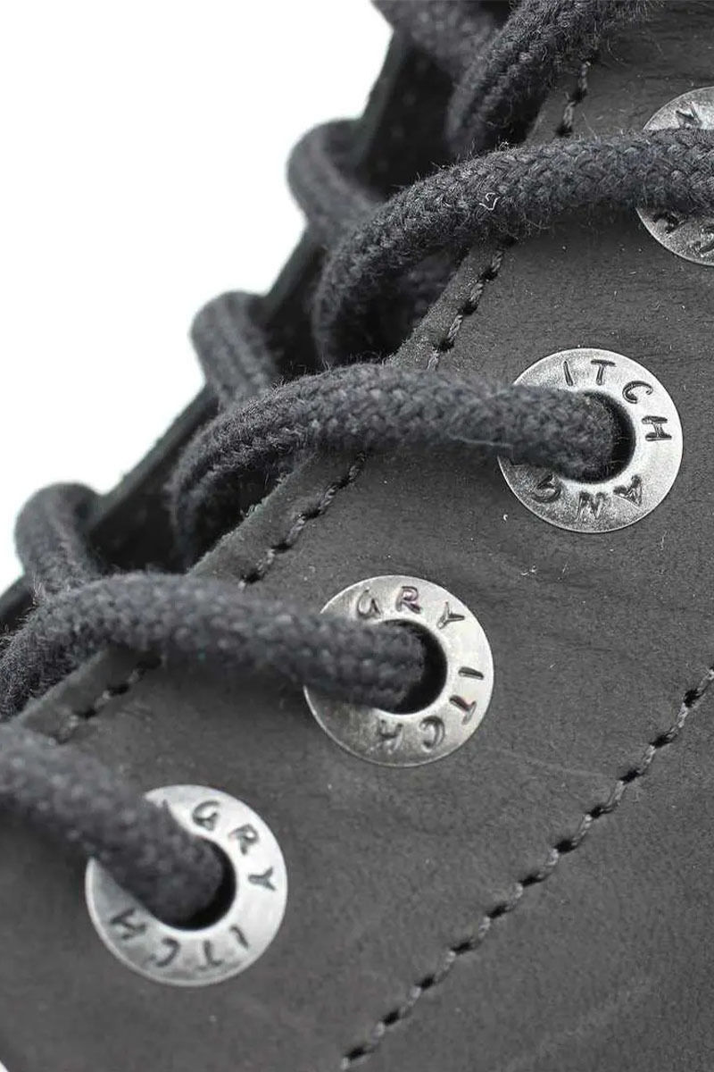 Angry Itch 8 Loch Stiefel Vintage Schwarz
