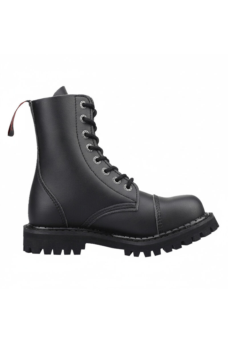 Angry Itch 8 Loch Stiefel Vegan Schwarz