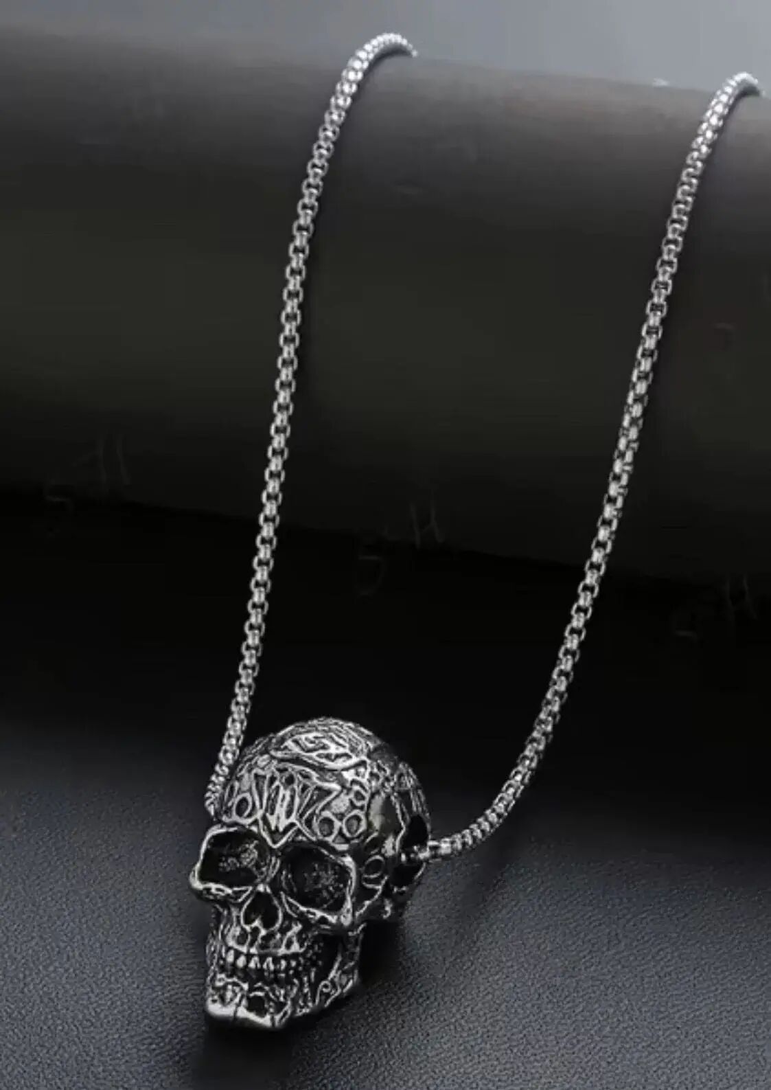Easure Halskette Tattoo Skull