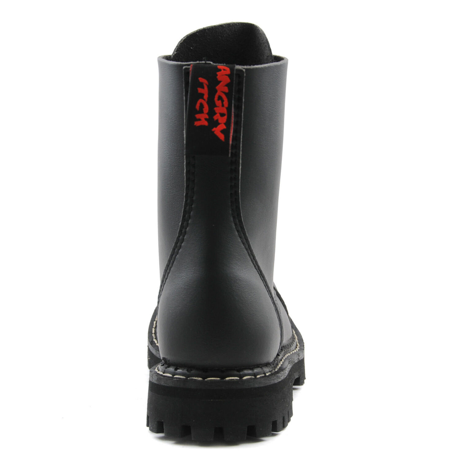 Angry Itch 8 Loch Stiefel Vegan Schwarz