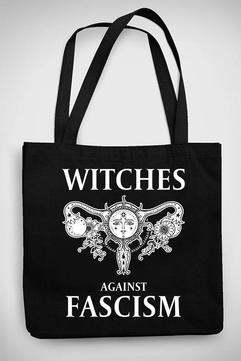 Send Me To Hell Stoffbeutel Witches Against Fascism