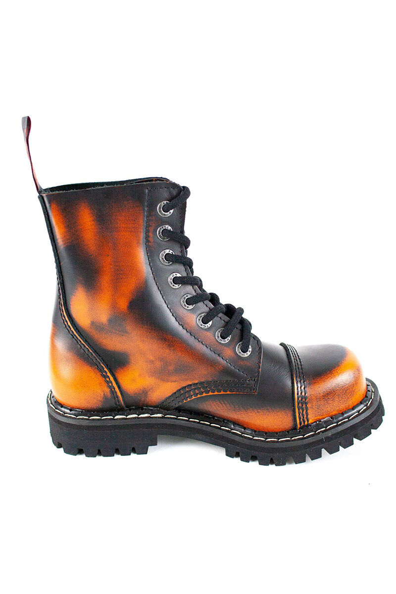Angry Itch 8 Loch Stiefel Orange Rub Off