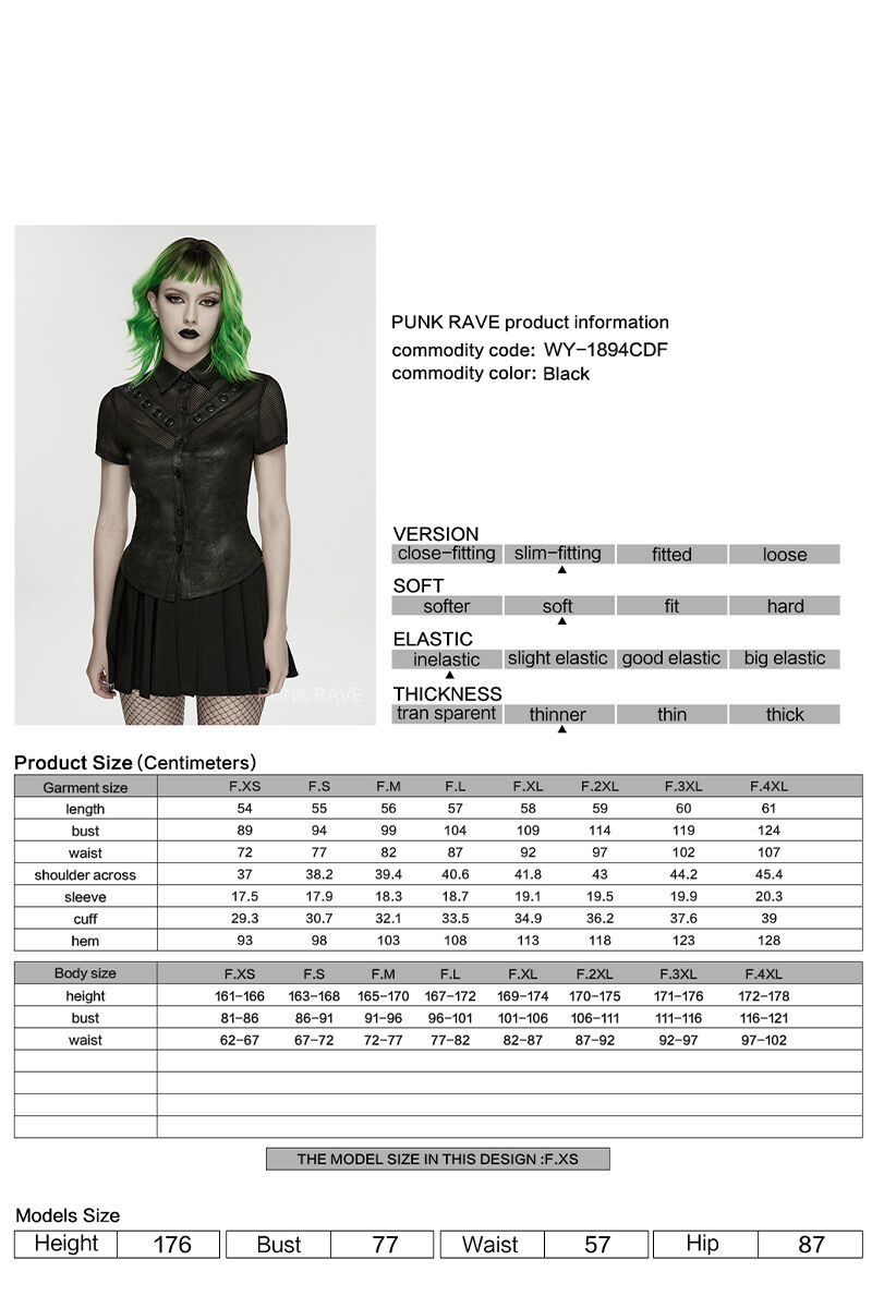 Punk Rave Bluse Noctivelle