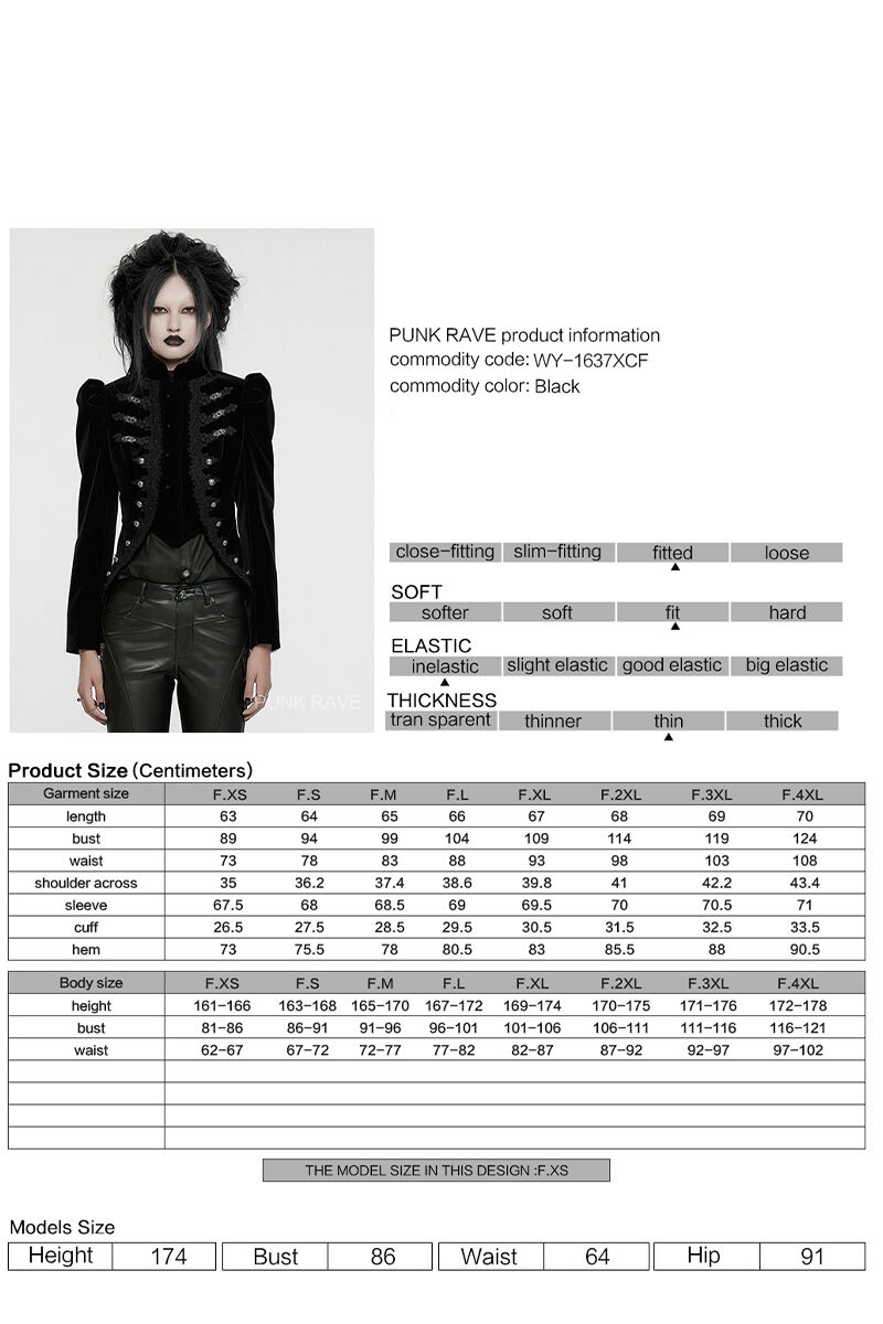 Punk Rave Jacke Nalani