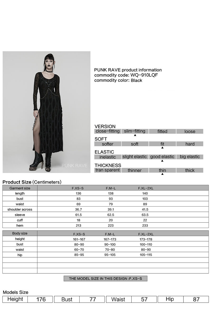 Punk Rave Kleid Bewitched Raven