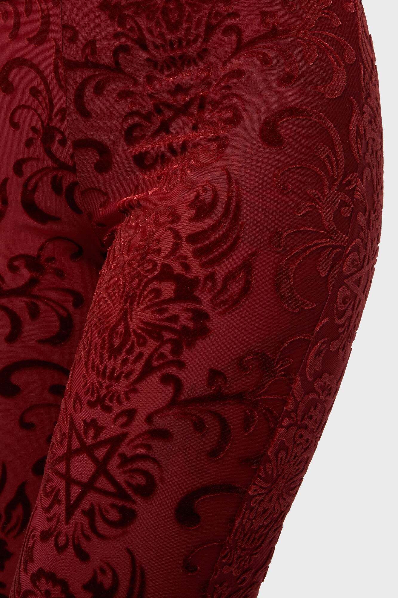 Killstar Leggings Crimson Bloodlust