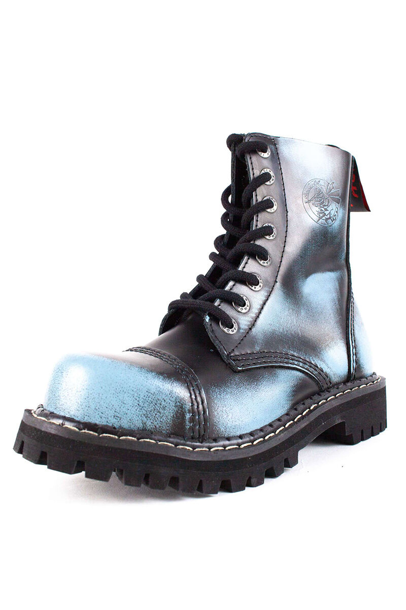 Angry Itch 8 Loch Stiefel Denim Rub Off