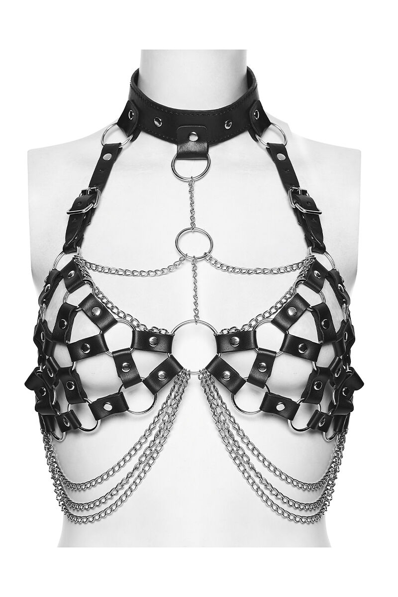 Punk Rave Harness Caged Pulse