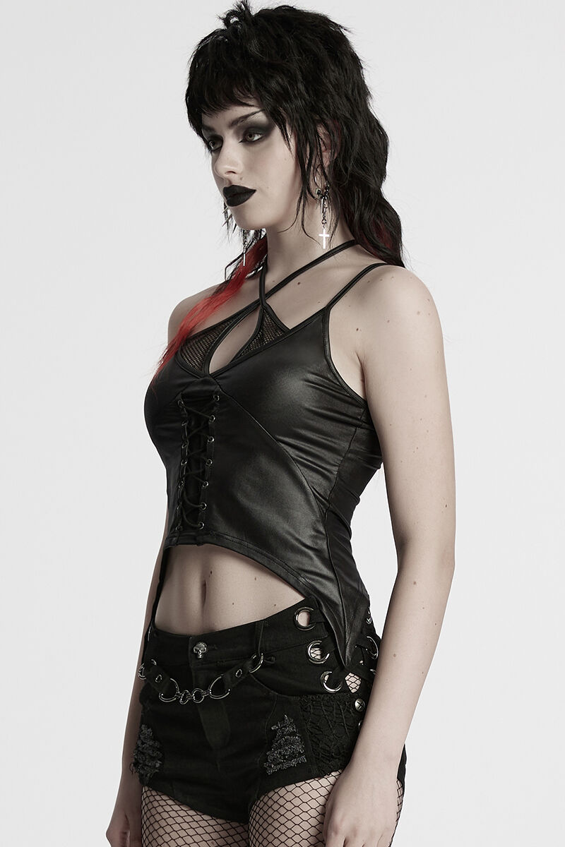 Punk Rave Top Abyssal Mesh