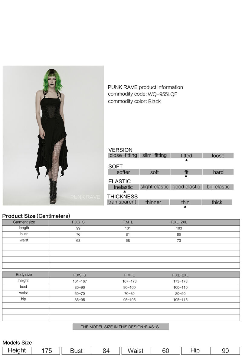 Punk Rave Kleid Eclipse Mourning
