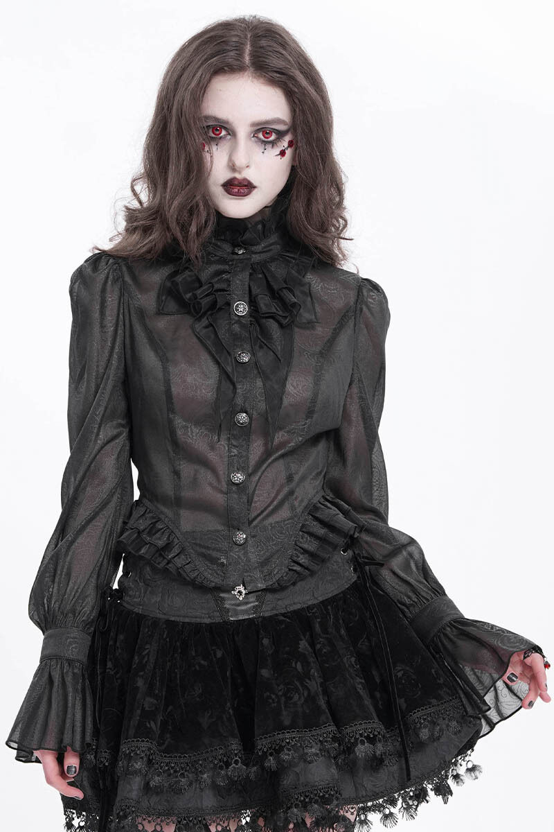 Devil Fashion Bluse Midnight Aristocrat