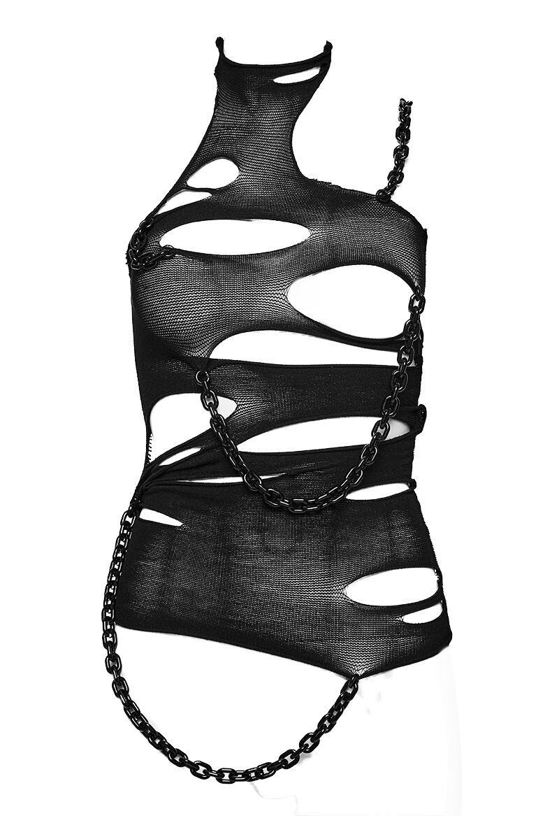 Punk Rave Top Fractured Signal