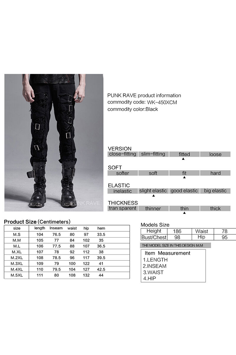 Punk Rave Jeans Trap