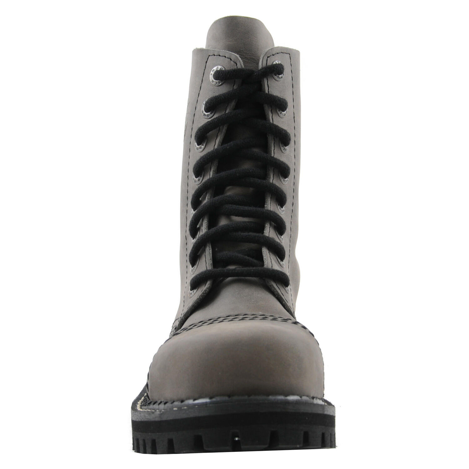Angry Itch 8 Loch Stiefel Vintage Grau
