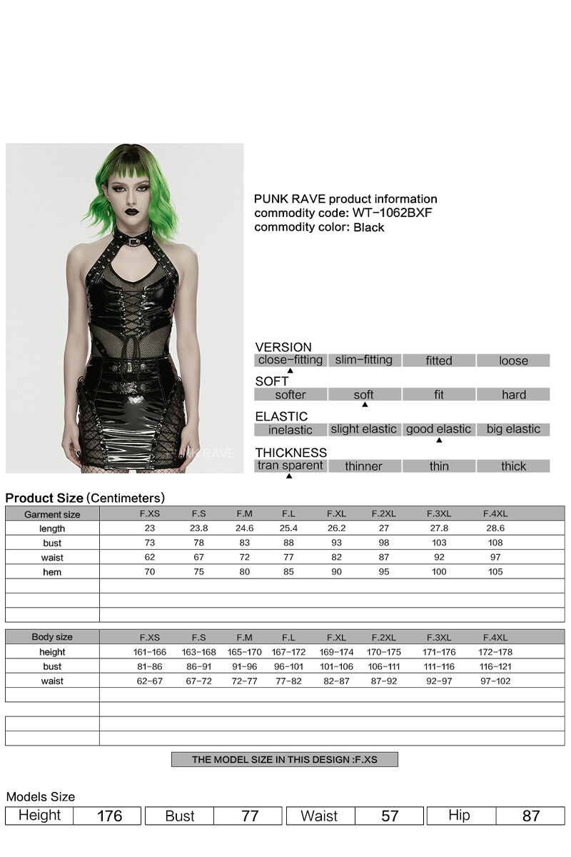 Punk Rave Top Toxic Bloom