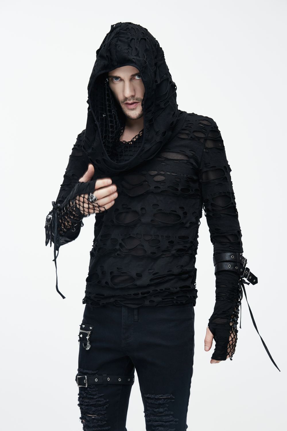 Devil Fashion Longsleeve Ripped Net