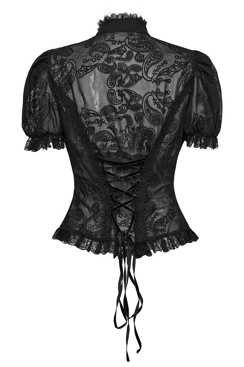 Punk Rave Bluse Moonlit Mourning