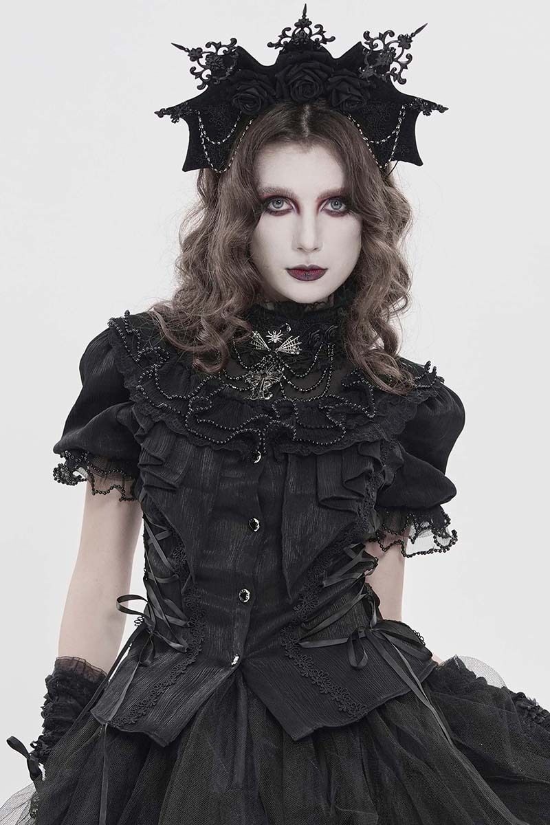 Devil Fashion Bluse Thornabelle