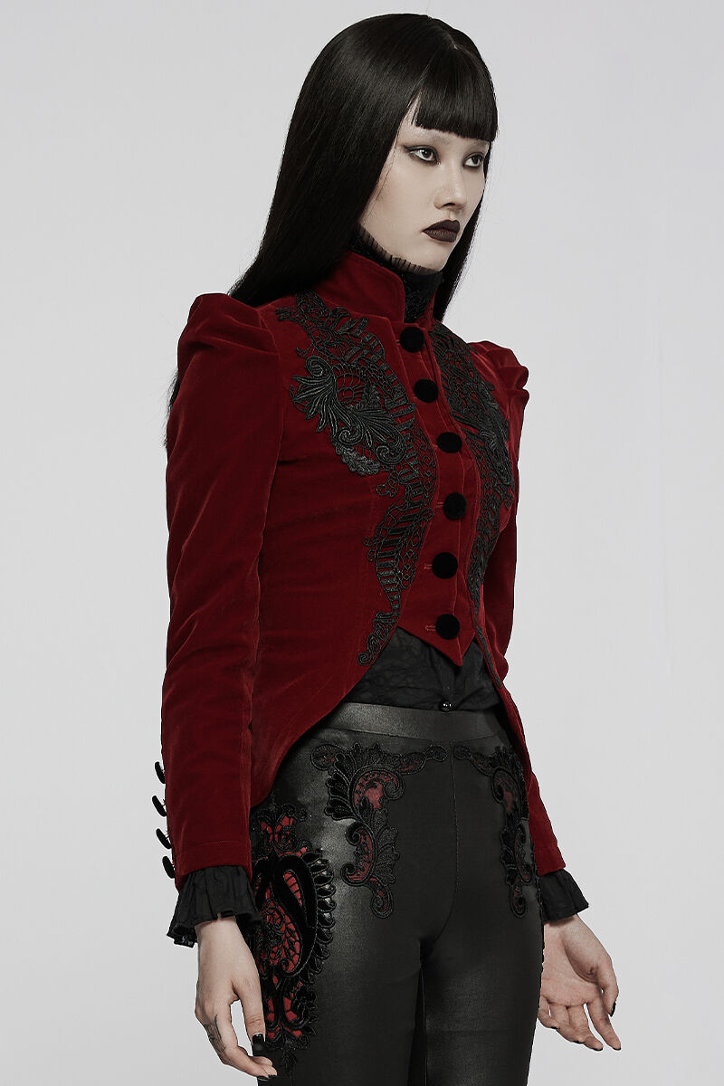 Punk Rave Jacke Absinthe Red
