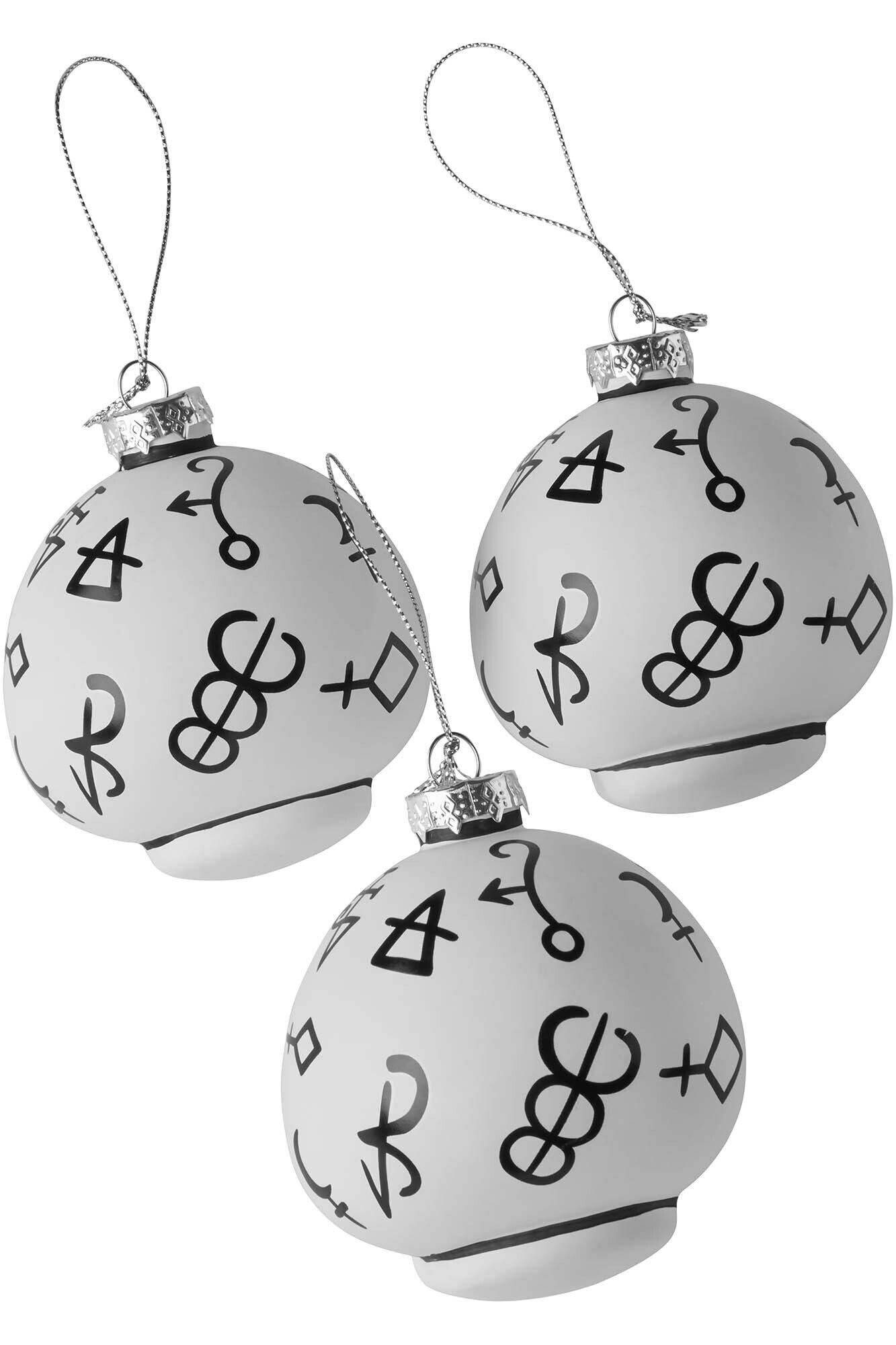 Killstar Weihnachtskugeln Cranium