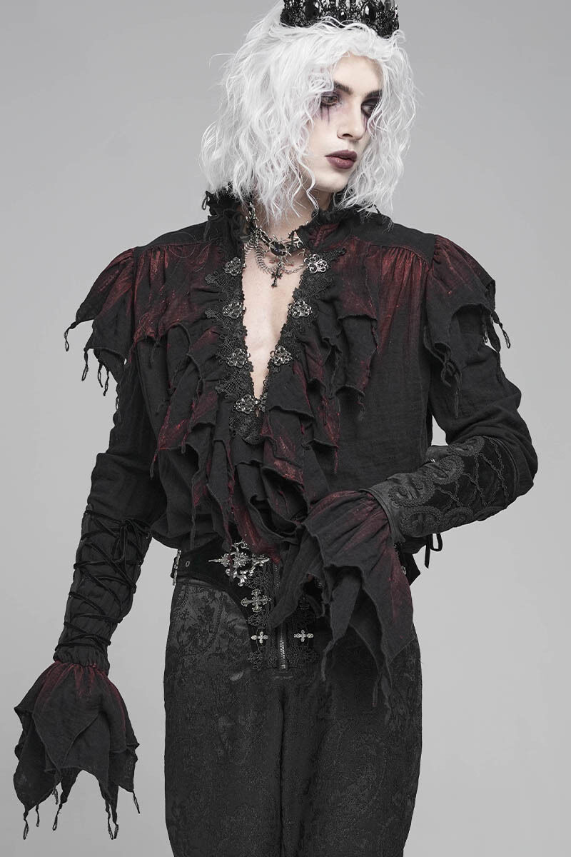 Devil Fashion Hemd Crimson Stain