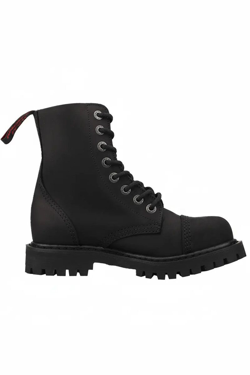 Angry Itch 8 Loch Stiefel Vintage Schwarz
