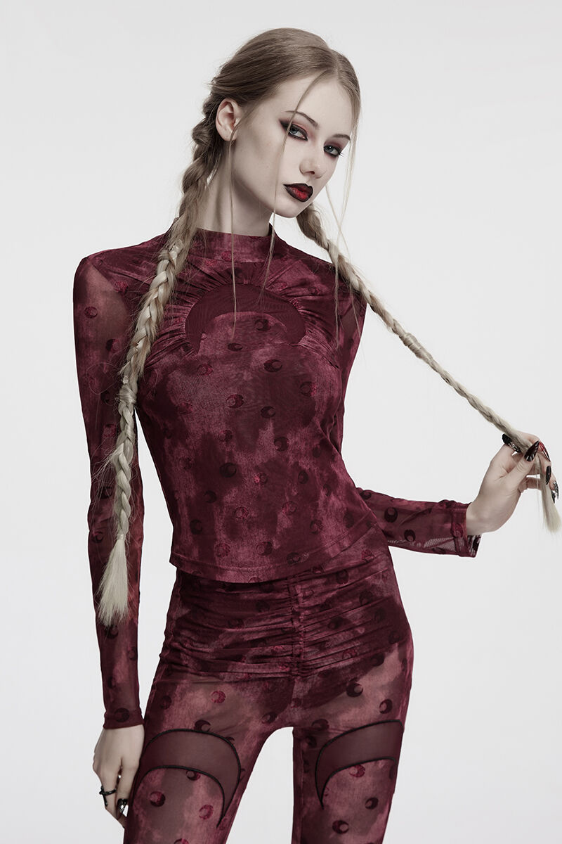 Punk Rave Longsleeve Crescent Red
