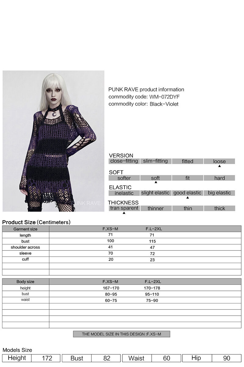 Punk Rave Pullover Witchweb Decay