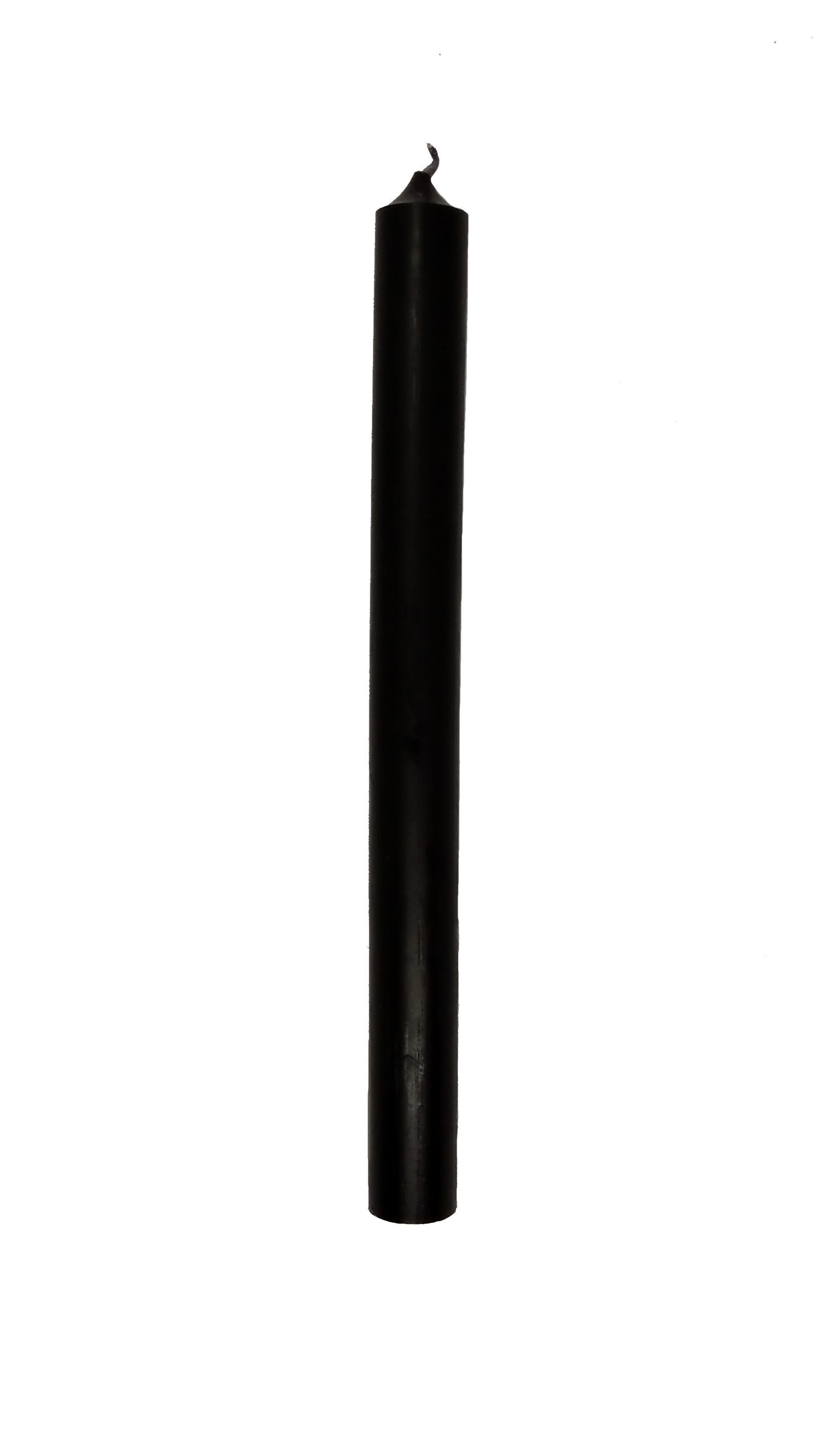 Schwarze Kerze 25cm
