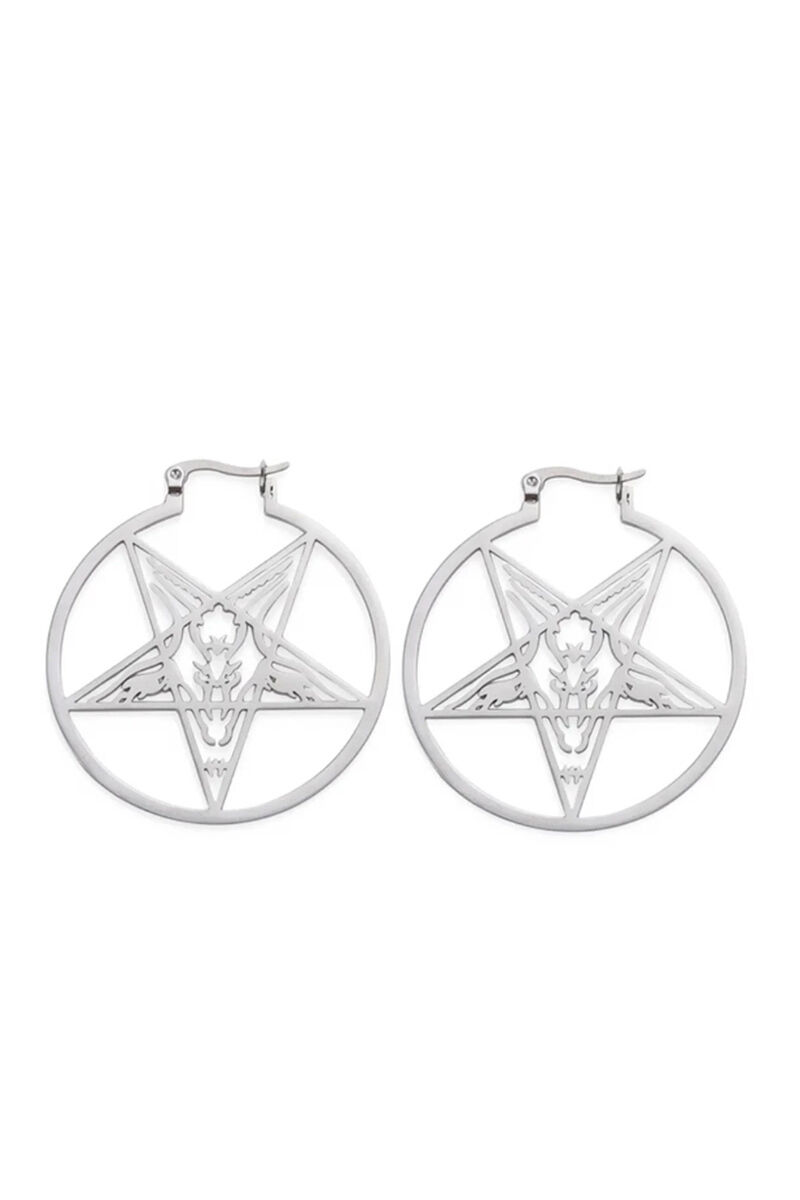 Easure Hoop Ohrringe Baphomet