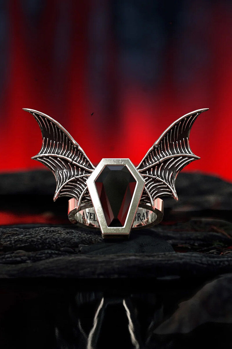 Avelina De Moray Ring Black Friday Coffin Black