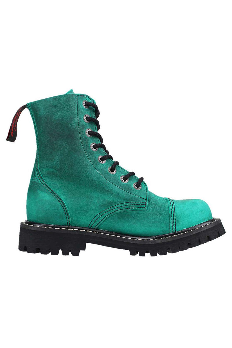 Angry Itch 8 Loch Stiefel Vintage Emerald