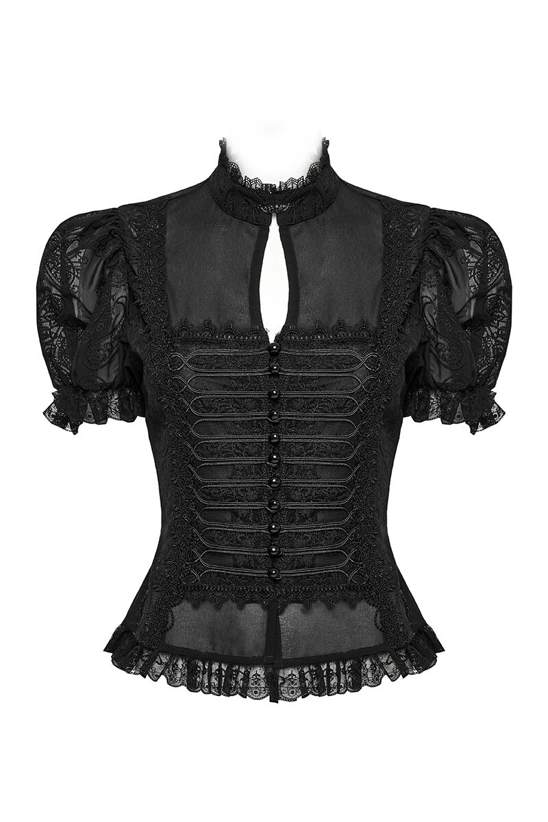 Punk Rave Bluse Moonlit Mourning