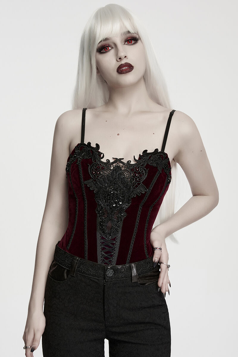 Punk Rave Korsett Corvina Red