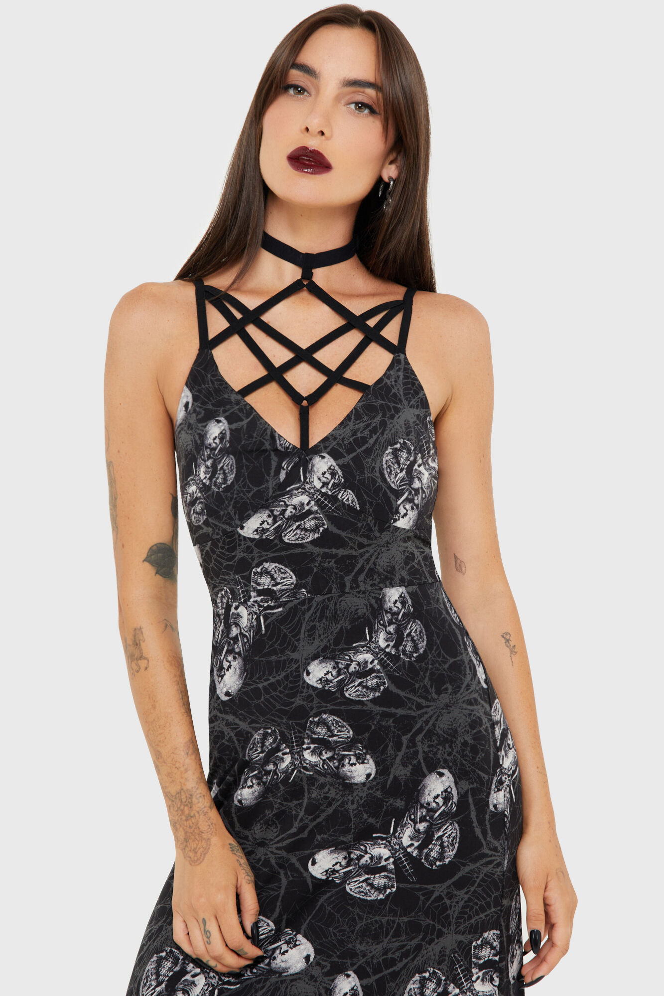 Killstar Maxi Kleid Spidrasica's Web
