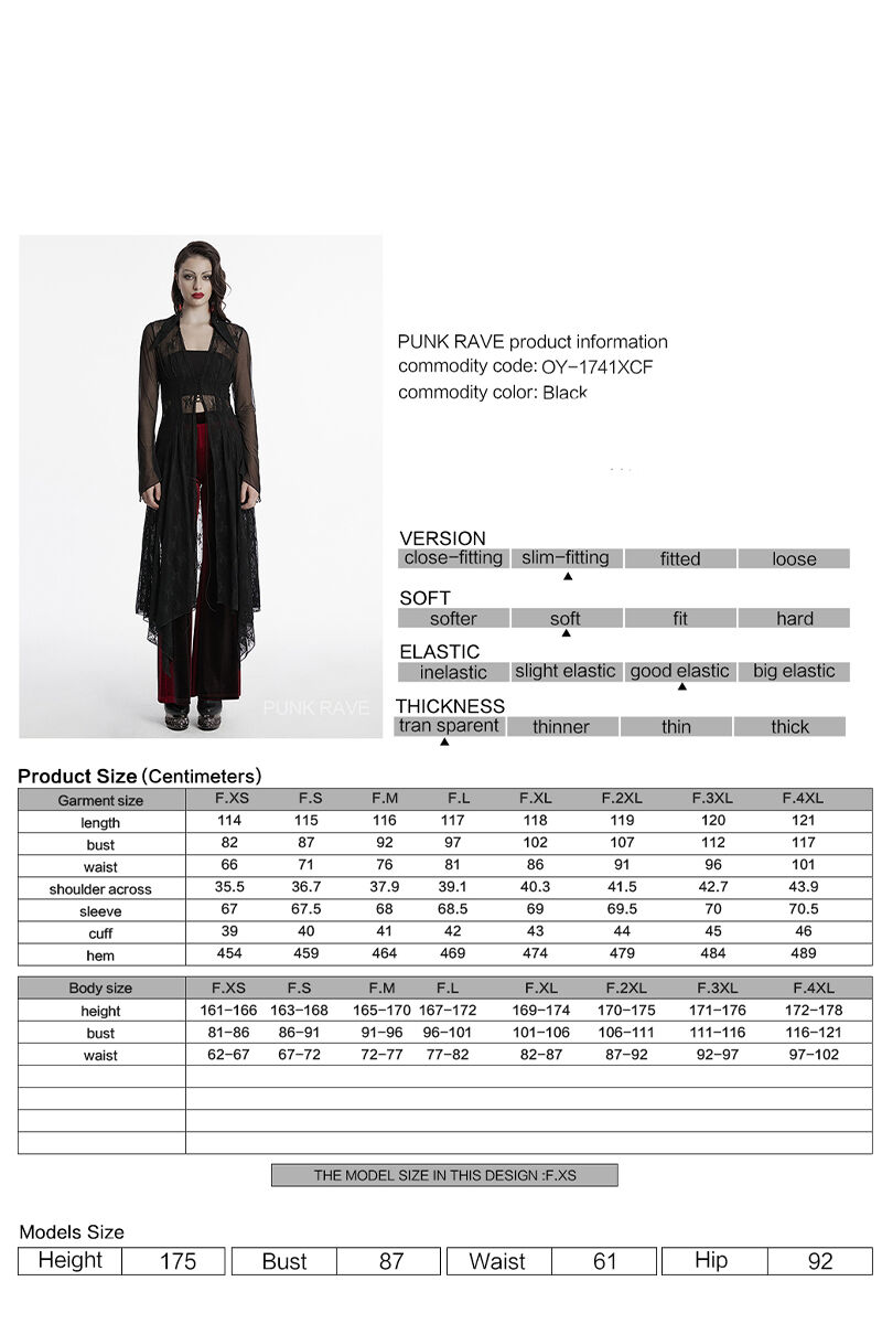 Punk Rave Cardigan Ethereal Weave