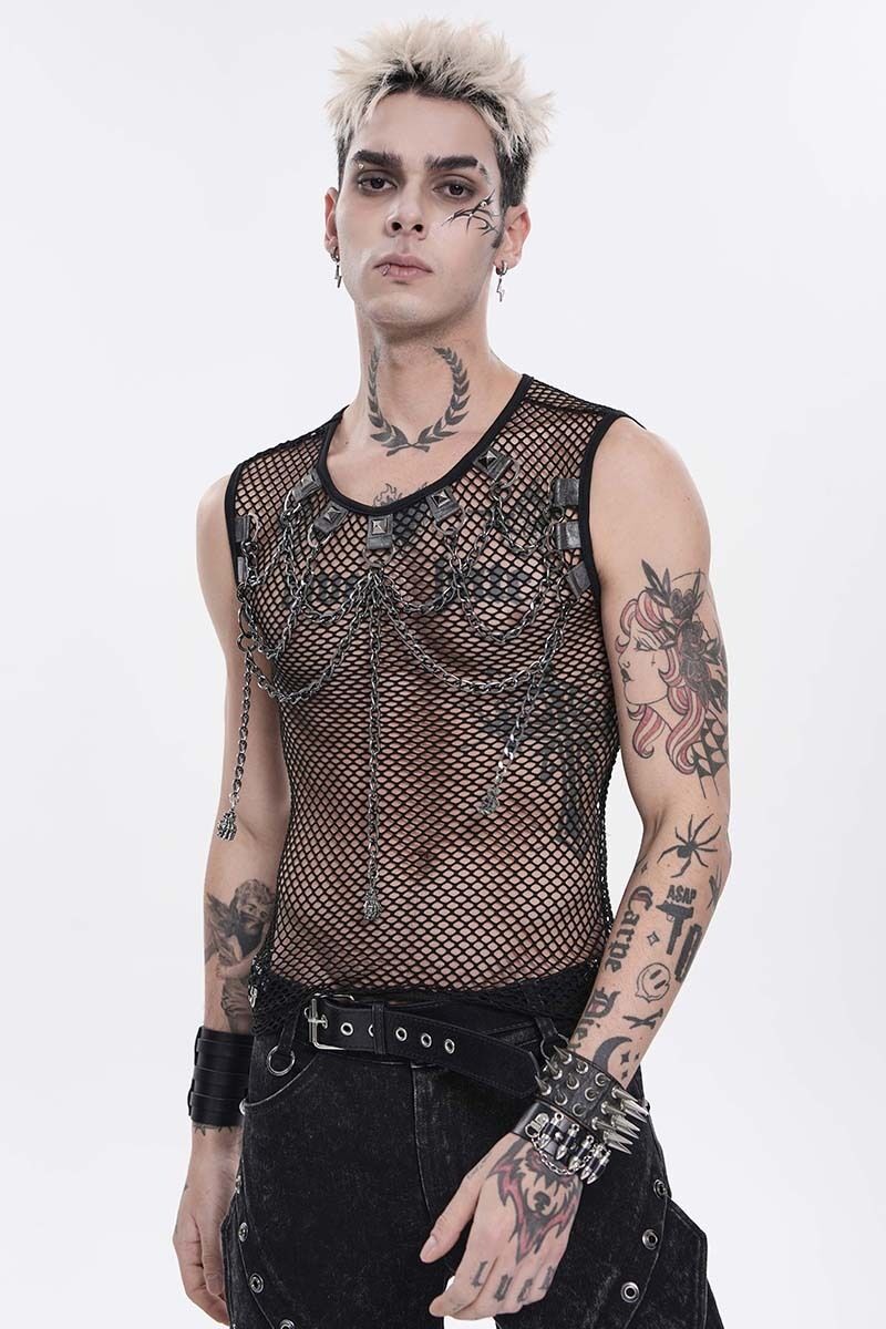 Devil Fashion Top Wild Chain