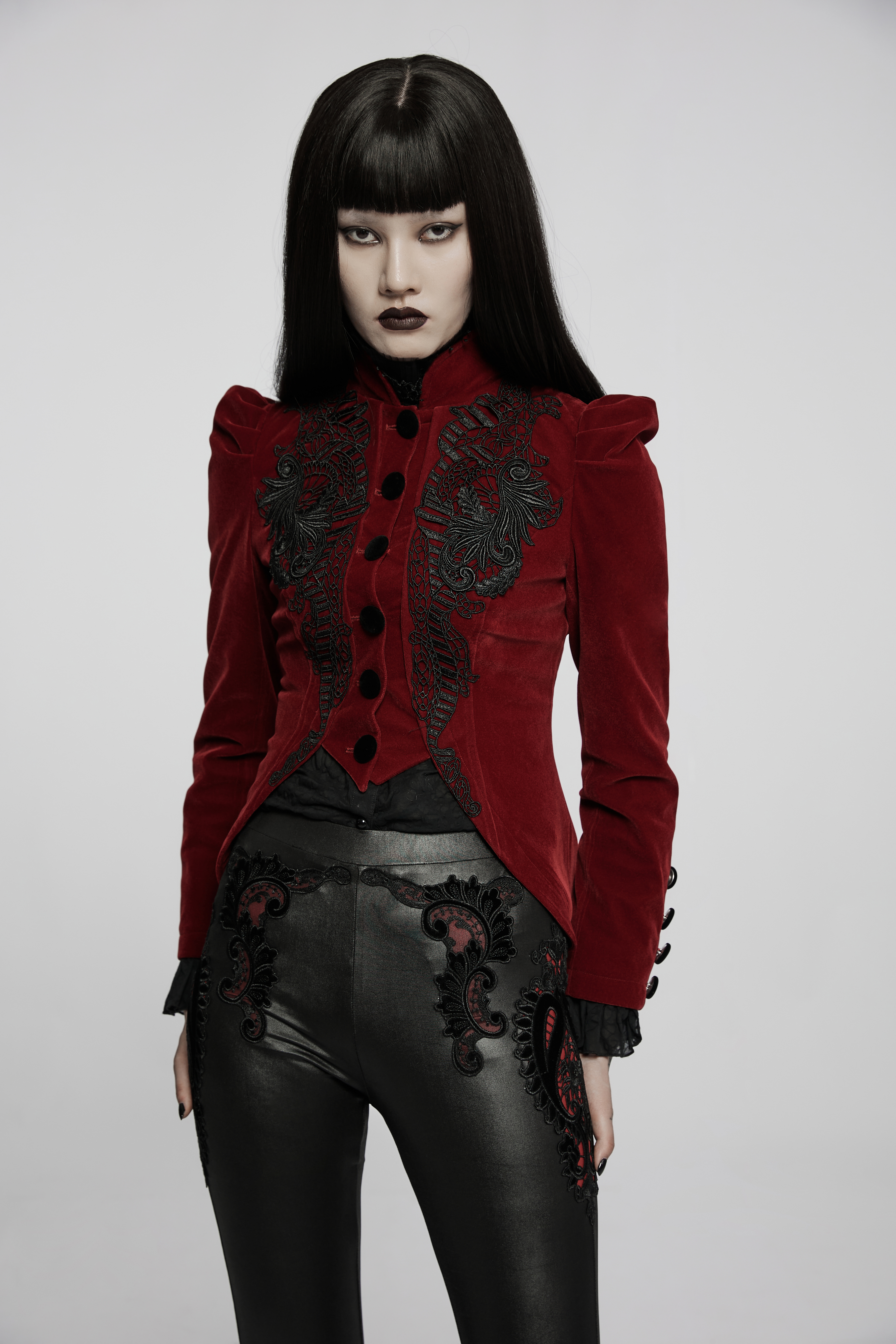 Punk Rave Jacke Absinthe Red