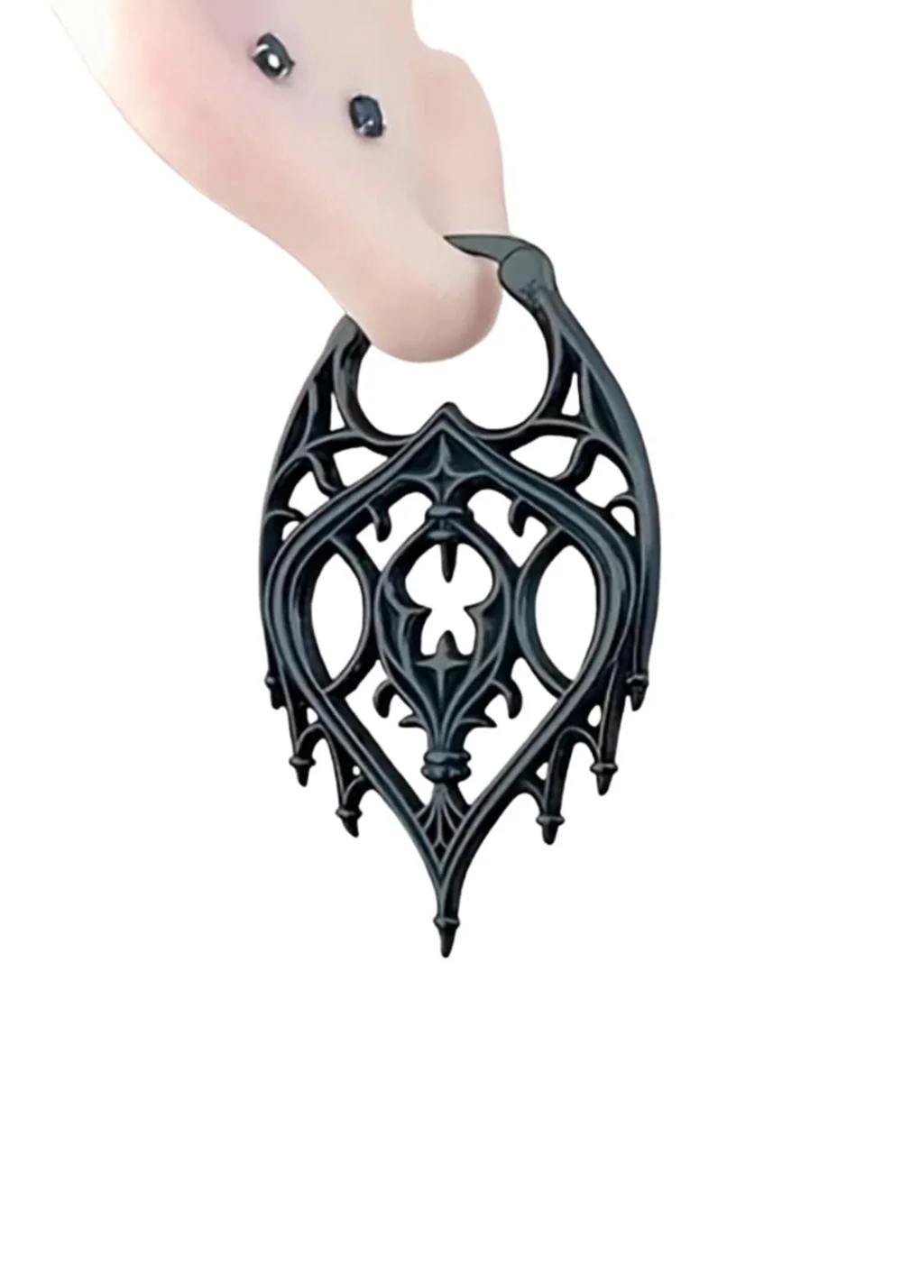 Easure Ohrringe Neo Goth Black
